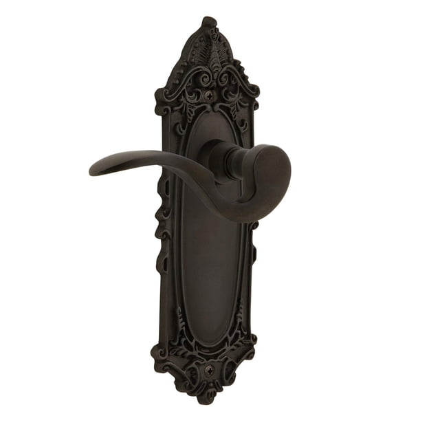 Nostalgic Warehouse Victorian Plate Manor Levier Simple en Bronze Huilé