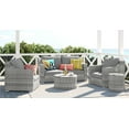thumbnail image 3 of Elle Decor Vallauris Outdoor Side Table with Storage, Grey, 3 of 6