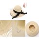 thumbnail image 4 of Sombrero de paja para mujer, ideal para la playa, con protección UV UPF50, plegable y de verano., 4 of 6