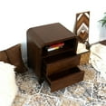 thumbnail image 7 of Arton Mid Century Solid Wood Walnut Nightstand Bed Side Tables with 2 Drawers, 7 of 7