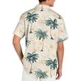 thumbnail image 4 of Hawaiian Shirt for Men Sailboat Print Short Sleeve Button Down Summer Shirt Tropical Vacation Clothes, 4 of 5