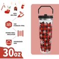 thumbnail image 3 of Ghost Halloween Gifts for Women Girls, Cute Spooky Stainless Steel Insulated Travel Coffee Cup, 30 oz Tumbler with Top Handle and Flip Straw, Holiday Birthday Water Bottle for Him Her, 3 of 6