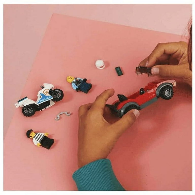 LEGO City Police Bike Car Chase 60392, Motorbike and Sports Car