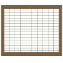 14in x 20in Imperial Brown Heavy Gauge Steel Floor Grille - Heating and Cooling Air Vent