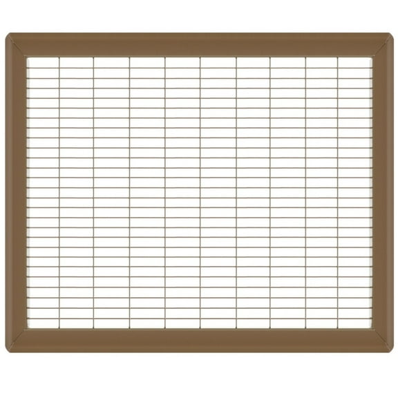 14in x 20in Imperial Brown Heavy Gauge Steel Floor Grille - Heating and Cooling Air Vent