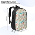 thumbnail image 2 of Uemuo Wild Sea Life Printed Durable 17-inch Student Backpack - Lightweight, Waterproof, Adjustable Straps, Ideal for School, Work, Travel, 2 of 5
