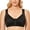 Black, variant on Women's Front Closure Posture Wireless Full Coverage Bra Plus Size