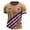 Coffee, variant on Men's USA Independence Day T-Shirt with Flag Shield & Stripes – Patriotic Short Sleeve Crewneck Tee for 4th of July, Sports Events & Casual Wear – Relaxed Fit Summer Top (S-XXXL)