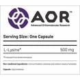 thumbnail image 2 of AOR - L-Lysine (500mg), 150 Capsules, 2 of 2