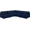 thumbnail image 2 of Meridian Furniture Julia Navy Velvet Modular Sectional, 2 of 5