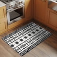 thumbnail image 2 of Black White Boho Entryway Rug 2'x3'&nbsp; Non Slip Front Door Mats, Vintage Abstract Art Ethnic Tribe Entrance Rugs Indoor Outdoor Carpet, Washable Floor Mats Small Area Rug for Bedroom Kitchen, 2 of 8