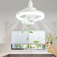 thumbnail image 3 of Luz de ventilador de techo 360 Head Shaking Fan Chandelier Viento de 3 velocidades para estudio de dormitorio, 3 of 9