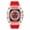 Silver Red, variant on Men’s 44mm Transparent Sports Watch – Tonneau Dial with Oversized Numbers & Silicone Strap for Casual Streetwear Style - Gold Black