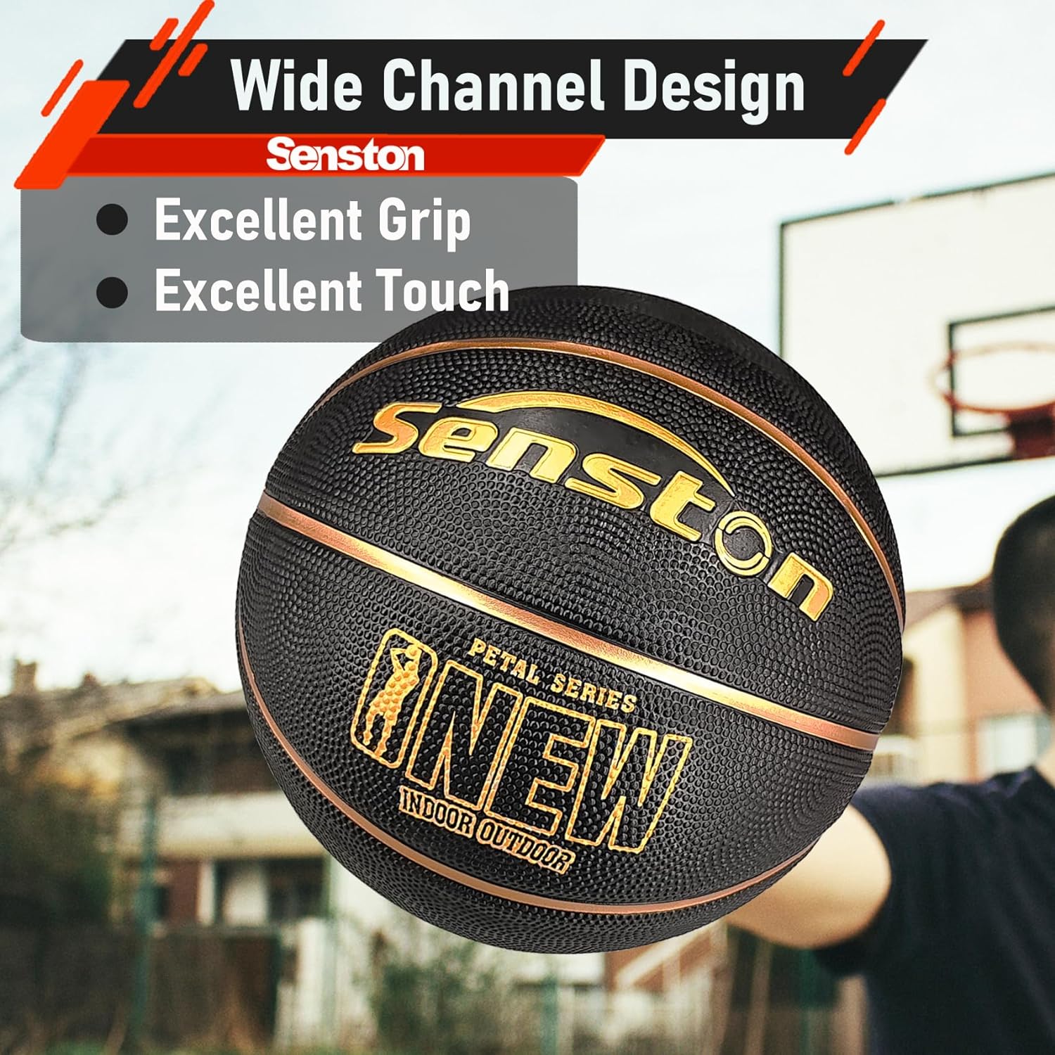 Senston Basketball Size 7 with Pump photo 2