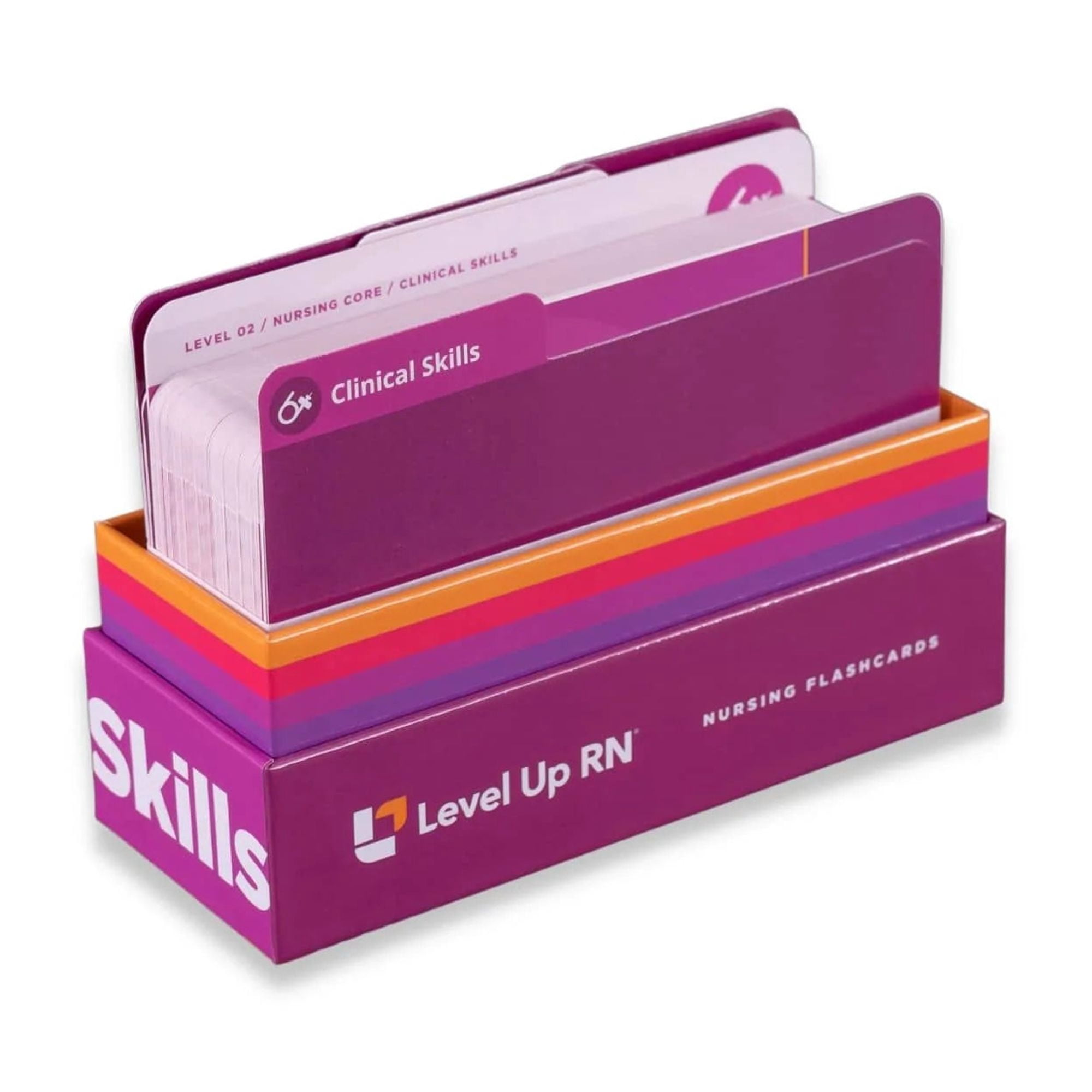Level UP RN Clinical Skills LPN RN Review Flashcards-Essential for Nursing School (94 cards)