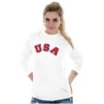 thumbnail image 3 of USA United States Patriotic 4th July Plus Size Long Sleeve Graphic Tee Shirt Brisco Brands 3X, 3 of 6