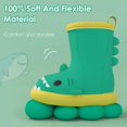 thumbnail image 5 of 1 par Toddler Regnstövlar Barn Flickor Wellies Söta Mönster Pojkar Wellies EVA Halksäker Vattentät Baby Utomhusskor Red &Blue, 5 of 5
