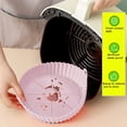 thumbnail image 4 of Air Fryer Liner Silicone, 2 Pieces Air Fryer Silicone Pot, Air Fryer Accessory, Round Silicone Liners for Air Fryer, Reusable for Airfryer Microwave Cake Pan Cooker, 4 of 5