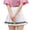 White, variant on Aoochasliy Skirt Clothes Women Fashion High Waist Pleated Slim Solid A-line Skirt