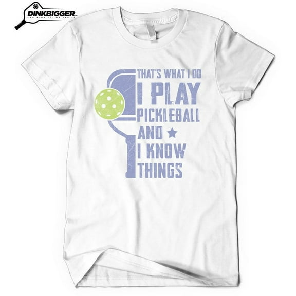 Pickleball T-Shirt - Funny Pickleball Tee - White, Small