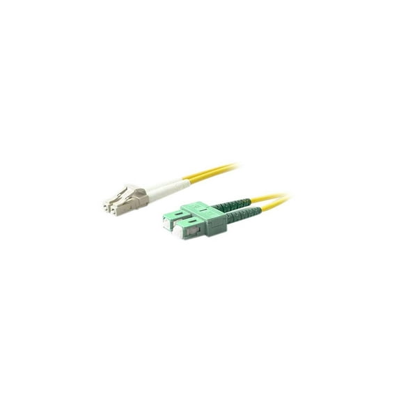 15M SINGLEMODE FIBER OPTIC LC/SC DUPLEX 9/125 CABLE