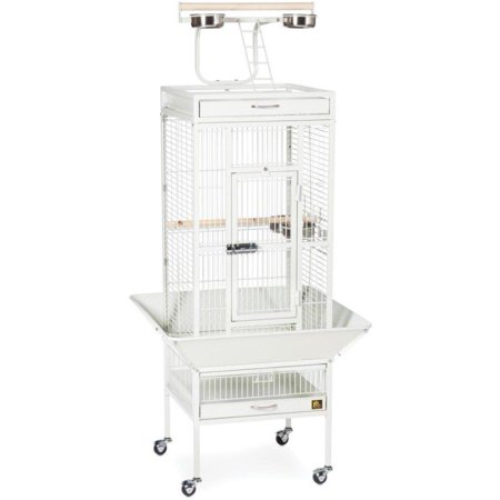 Prevue Select Bird Cage - White 18"L x 18"W x 57"H