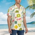 thumbnail image 5 of Disketp Hawaiian Shirts For Men,Medical Icons Print Mens Casual Short Sleeve Button Down Shirts Beach Shirt, 5 of 8