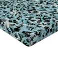 thumbnail image 4 of Ambesonne Fall Themed Fitted Sheet, Line Style Dandelion, Queen Size, Teal Charcoal Grey White, 4 of 5