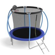 SENCHO GINSYTALIOR Trampoline 8FT 10FT 12FT 14FT 16FT Trampoline with Enclosure - Recreational Trampolines with Ladder and AntiRust Coating, Outdoor Trampoline for Kids