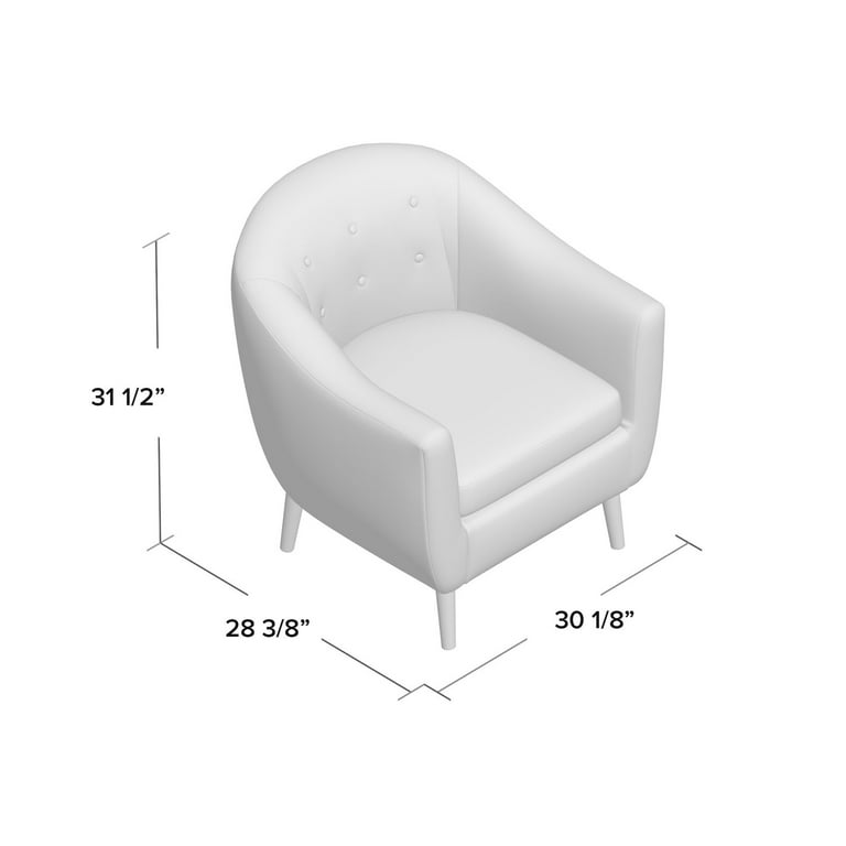 Huertas 30.13 Wide Barrel Chair 18.13 H x 20.5 W x 21 D Overall Product Weight 44 lb