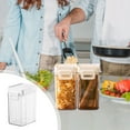 thumbnail image 4 of Food Storage Containers with Lids, Airtight Kitchen Canisters for Flour, Sugar, Cereal & Dry Food, Bpa-free Plastic, Clear Stackable Pantry Organization for Baking and Meal Prep,Vsgery, 4 of 8