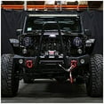 thumbnail image 4 of Spec-D Tuning TLH-WRG07BK-JK Jeep Wrangler JK Headlight Fornt Head Lamps Protect Guard Cover Trim Pair, 4 of 4