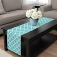 thumbnail image 4 of Quatrefoil Moroccan Pattern Table Runner 108 Inches Long, Geometric Aqua Morocco Kitchen Coffee Dining Table Decoration for Home Party Birthday Wedding Home Decor 13x108 Inches, 4 of 8