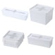 thumbnail image 2 of Caja De Almacenamiento Ranura En Forma De Cruz Visible Blanca Ahorro De Espacio Suave Organizador De Cajón De Escritorio Superpuesto De Empalme Libre Multifuncional Con Tapa Para Cocina Hogar Sweethay HA028067-01, 2 of 7