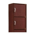 thumbnail image 2 of Hodedah Armoire de Rangement Fermée pour la Maison à 5 Tablettes, Mahogany, 2 of 6