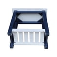 thumbnail image 3 of Surrey Solid Wood Side Table with Shelf in Blue/Antiqued Chalk, 3 of 8