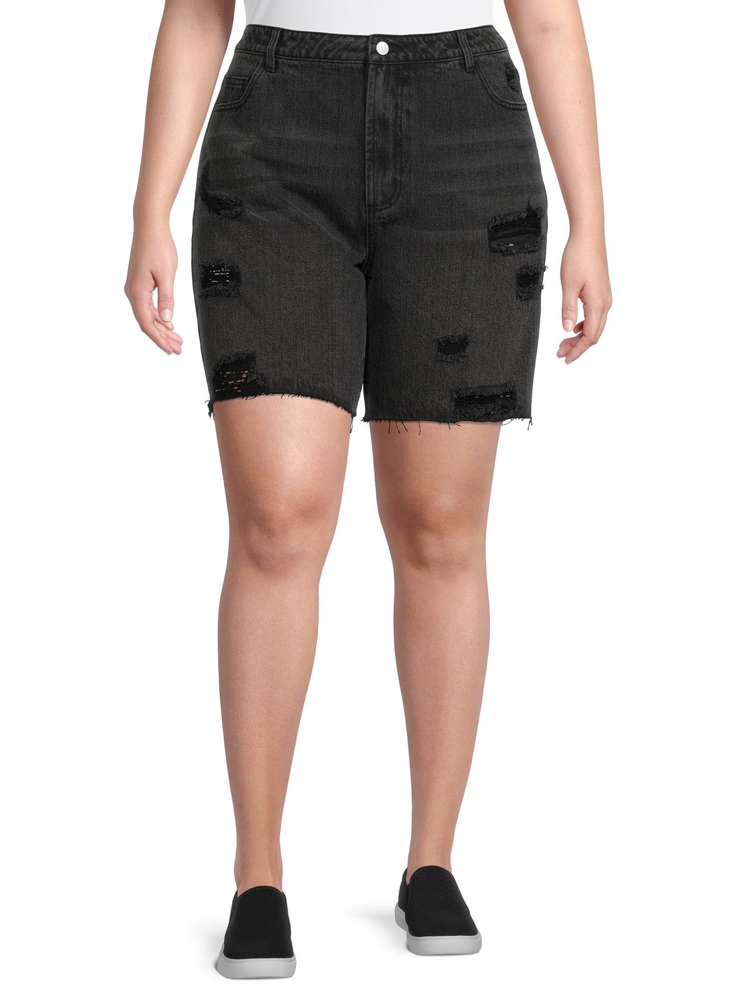 Boyfriend Denim Shorts - Walmart 