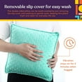thumbnail image 3 of Vibrating Pillow Sensory Pressure Activated for Kids and Adults - Blue/Green, 3 of 9