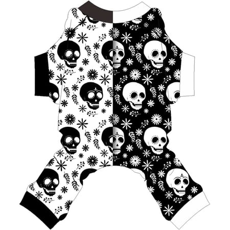 Dog Halloween Pajamas, Skull Small Dog Halloween Costumes Outfit, Fall