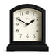 thumbnail image 1 of JONES CLOCKS Reloj de repisa de taberna | Diseño superior de arco moderno | Negro | Estilo clásico contemporáneo para mesa de escritorio o mesita de noche., 1 of 6