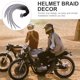 thumbnail image 2 of EeaseMX Decoración para casco de motocicleta, peluca trenzada, adorno reutilizable para casco., 2 of 8