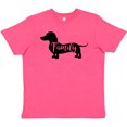 thumbnail image 3 of Inktastic Family Dog- short haired Dachshund Youth T-Shirt, 3 of 5