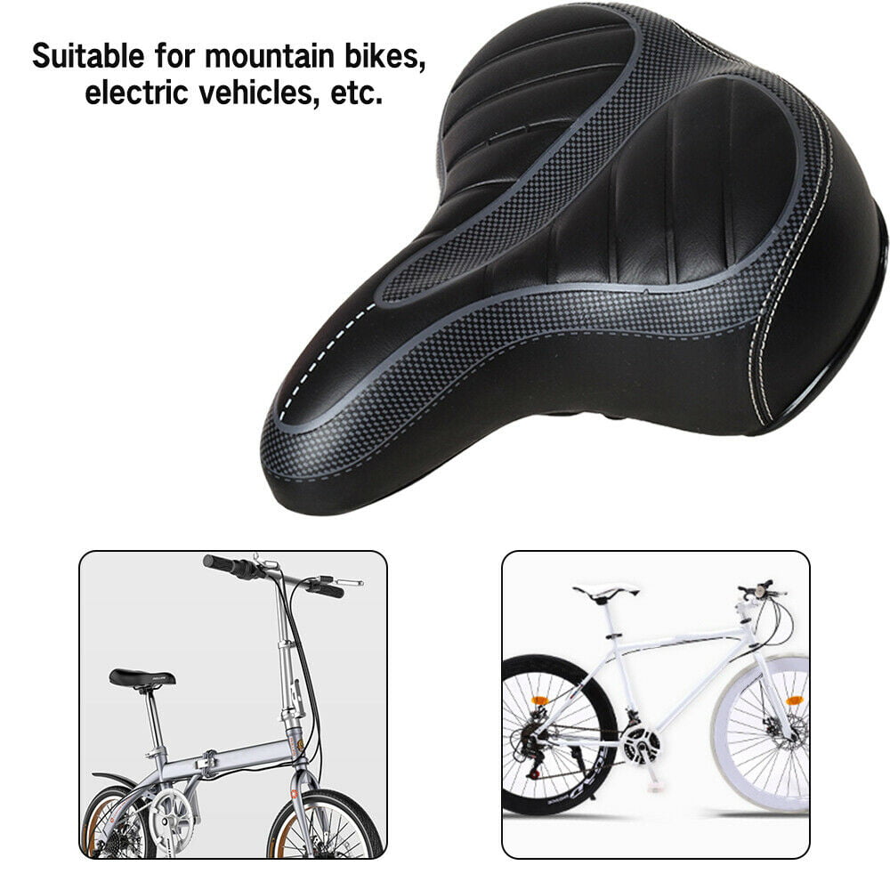 MTB Power Saddle Racing Cushion Seat Replacement For Bicycle Black//White Unisex