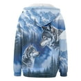 thumbnail image 5 of Shadoumai Women's Zip Up Graphic Print Hoodie Casual Loose Fit Pullover Jacket With Front Pockets For Everyday Comfort And Stylish Wear, 5 of 5