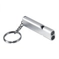 thumbnail image 1 of 2-Pack Durable Stainless Steel Dog/Parrot Whistle - Random Color, Training Aid with Sound Frequency Reflex-SaoZ, 1 of 5
