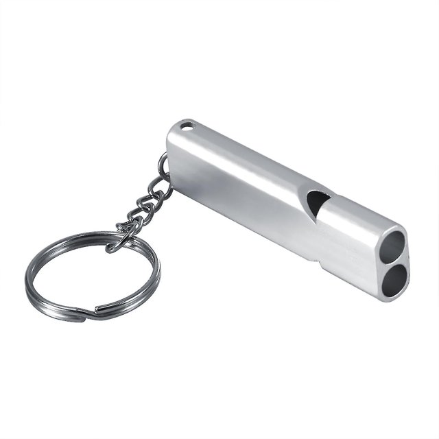 2-Pack Durable Stainless Steel Dog/Parrot Whistle - Random Color, Training Aid with Sound Frequency Reflex-SaoZ