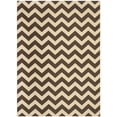 thumbnail image 2 of Safavieh Courtyard Bailey Chevron Indoor/Outdoor Area Rug, Dark Brown, 9' x 12', 2 of 9