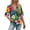 #017-Army Green, variant on Wowcloth Women's Fashion Loose Casual V-Neck Short Sleeve T-shirt with Double Flounce Sleeve Design for Everyday Wear