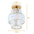 thumbnail image 4 of Chandelier Crystal Ceiling Light Semi Mount Ceiling Lighting Fixture Modern Crystal Ceiling Lamp, 4 of 6