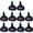 Black, variant on Hsqqdc 10 Piece Small Felt Witch Hats, Mini Party Craft Decor for Table, Black, 8x8 cm, 10 Pieces